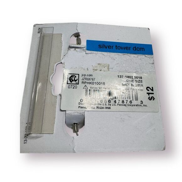 Liz Claiborne Earrings Silver Tone Etched Twisted Metal 1.25" diameter BNWT - Picture 2 of 2